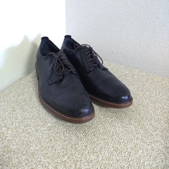 Cole Haan Black Leather Oxford Shoes main image 4